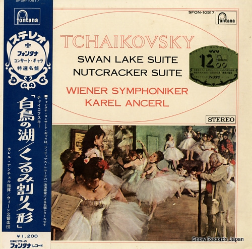 ANCERL, KAREL tchaikovsky; swan lake suite / nutcracker suite SFON-10517 - front cover