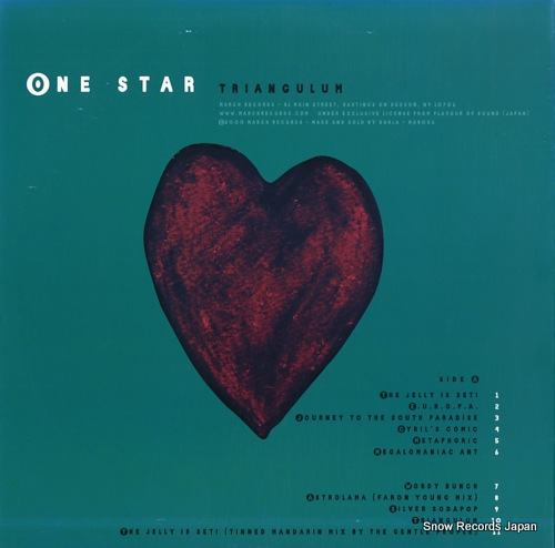 ONE STAR triangulum MAR056 - back cover