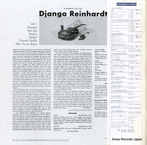 REINHARDT, DJANGO django reinhardt RJL-2530(M)