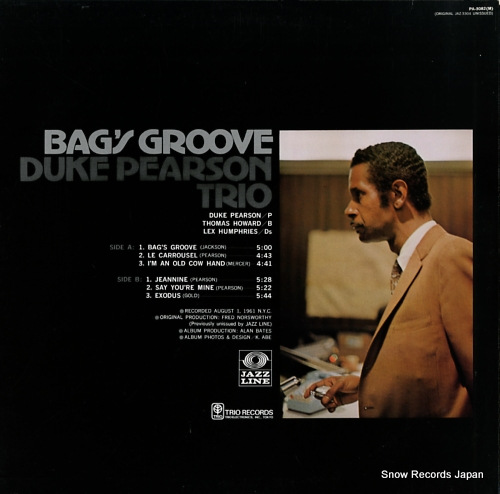 PEARSON, DUKE bag's groove PA-3082(M)