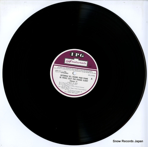 CLIDAT, FRANCE integrale de l'oeuvre pour piano de franz liszt par france clidat volume 11 UPS-3111-PG - disc