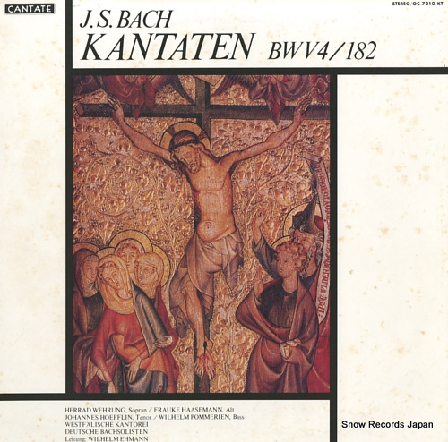 EHMANN, WILHELM bach; kantaten bwv 4, bwv 182 OC-7210-KT
