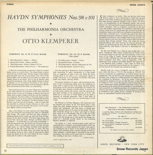 åȡڥ顼 haydn; symphonies nos.98 & 101 S35872