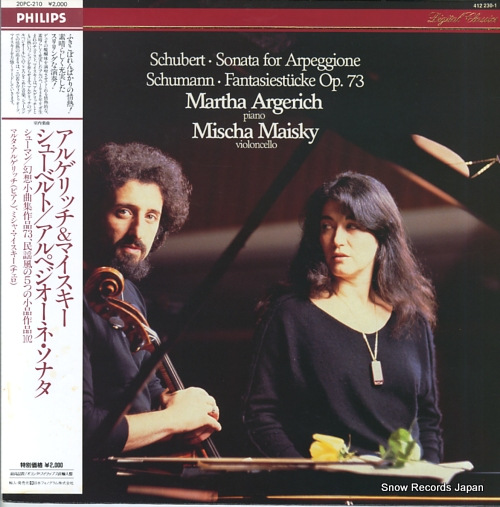ARGERICH, MARTHA / MISCHA MAISKY schubert; sonata for arpeggione 20PC-210 / 412230-1