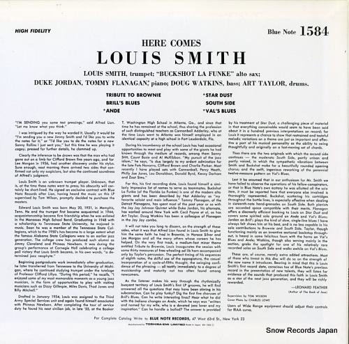 SMITH, LOUIS here comes louis smith BN1584