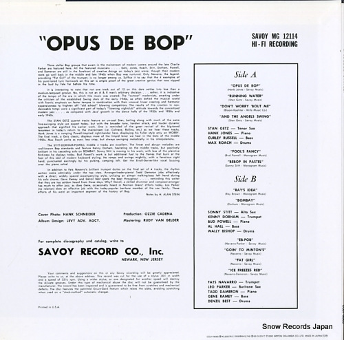 V/A opus de bop COJY-9065