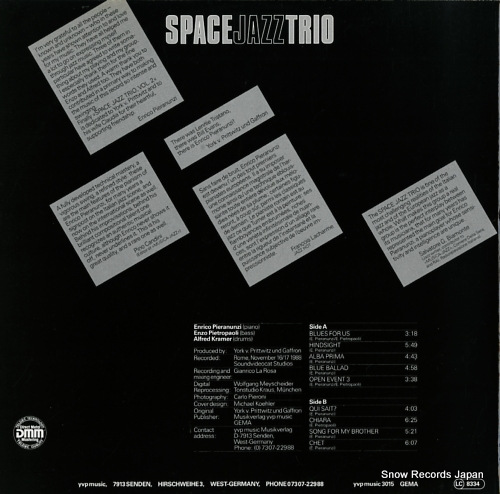 SPACE JAZZ TRIO space jazz trio vol.2 YVPMUSIC3015