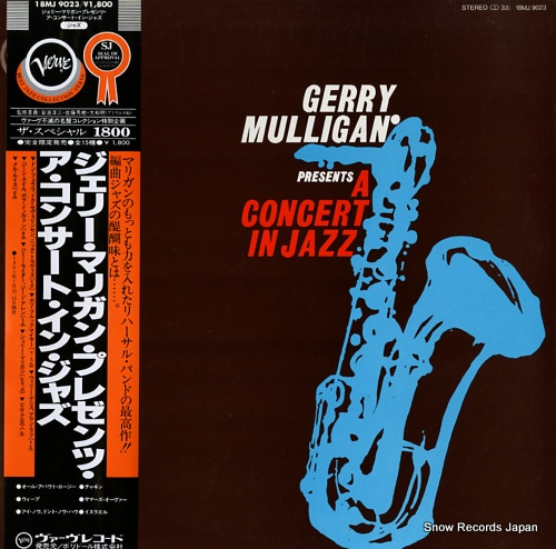 MULLIGAN, GERRY gerry mulligan presents a concert in jazz 18MJ9023 - front cover