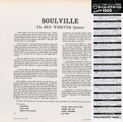 WEBSTER, BEN soulville MV4016