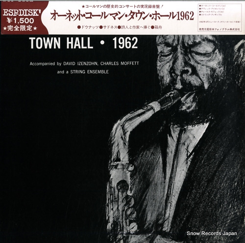 COLEMAN, ORNETTE town hall 1962 BT-5001