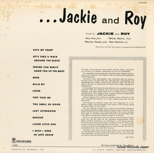 JACKIE AND ROY jackie and roy PA-6128(M)