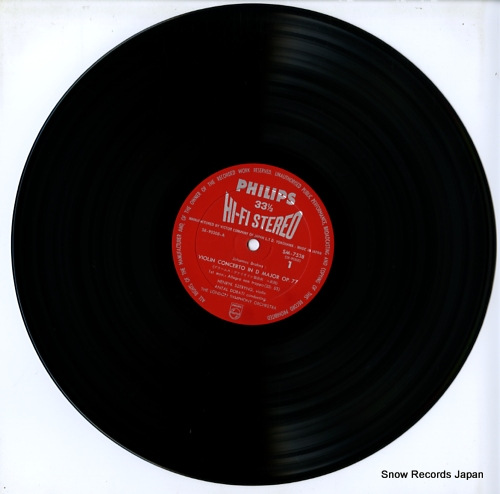 SZERYNG, HENRYK brahms; violin concerto SM-7538
