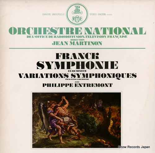 MARTINON, JEAN franck; symphonie en re mineur ERA-2099 - front cover