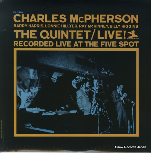 MCPHERSON, CHARLES the quintet / live! PR-7480