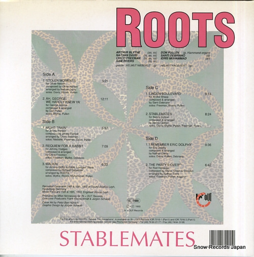ROOTS stablemates IOR7021-1 - back cover