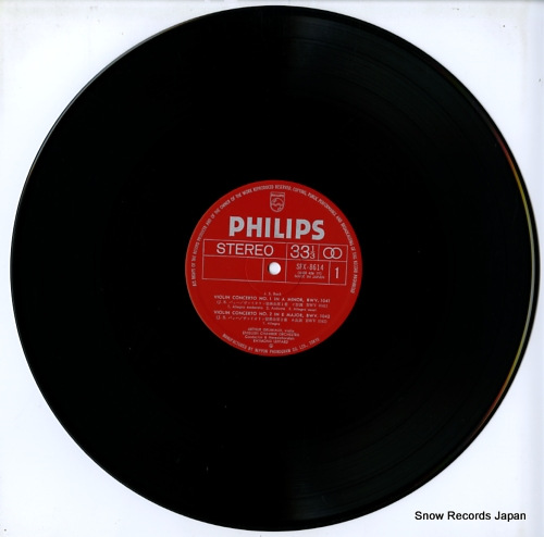 GRUMIAUX, ARTHUR bach; concertos for violin, bwv1041/1042 SFX-8614