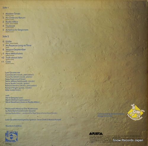 LATIN QUARTER modern times 25RS-259
