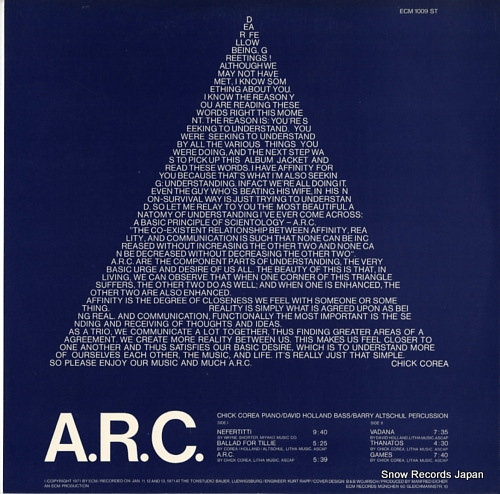 COREA, CHICK a.r.c. ECM1009ST