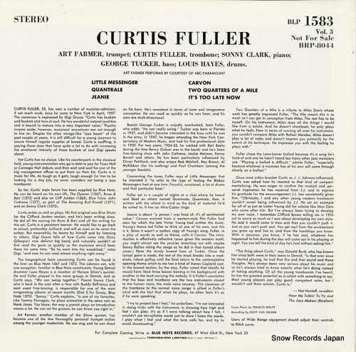 FULLER, CURTIS volume 3 BRP8044