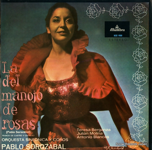 SOROZABAL, PABLO la del manojo de rosas SCE930