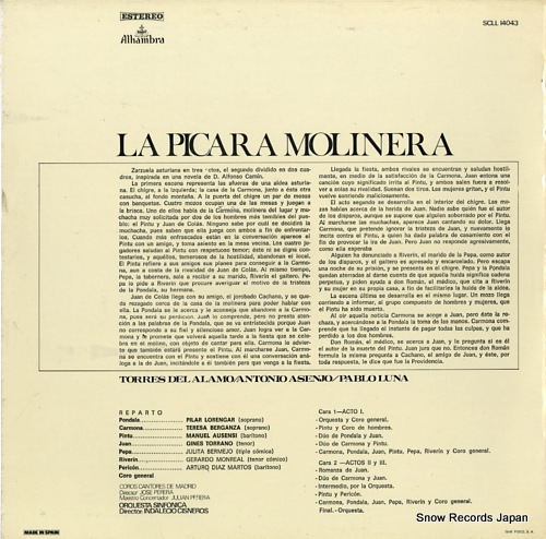 CISNEROS, INDALECIO la picara molinera SCLL14043