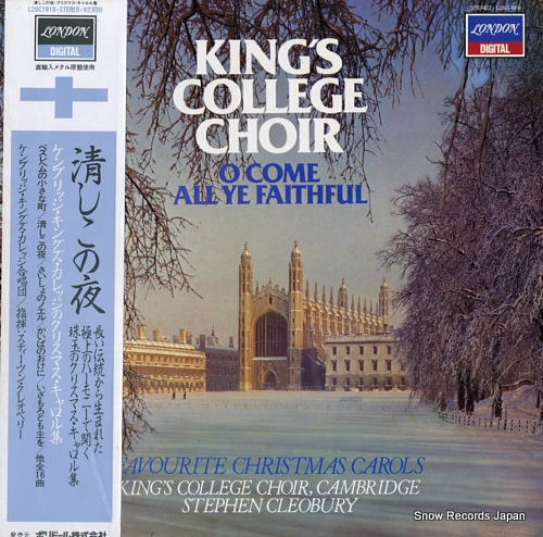 CLEOBURY, STEPHEN king's college choir L28C-1819 - front cover