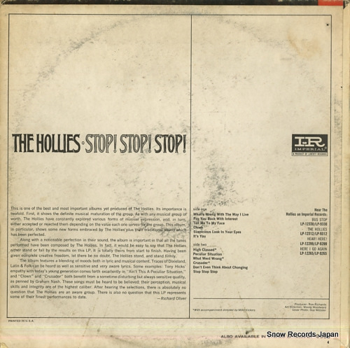 HOLLIES, THE stop! stop! stop! LP-9339