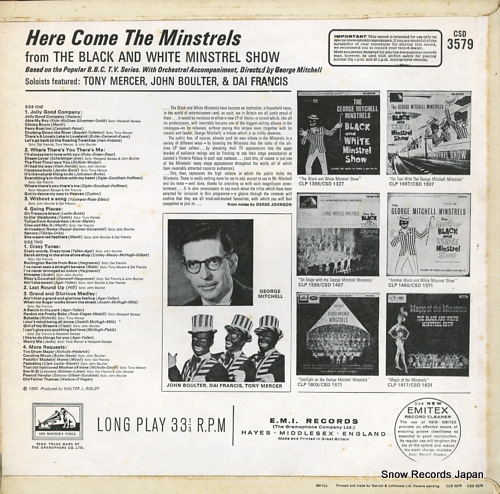 MITCHELL, GEORGE here come the minstrels CSD3579 - back cover