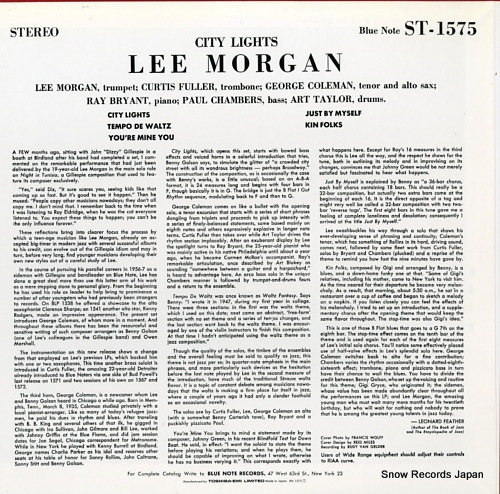 MORGAN, LEE city lights BN1575
