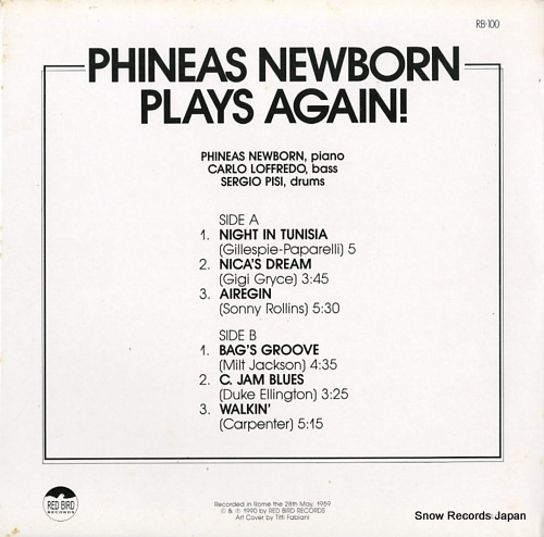 NEWBORN, PHINEAS phineau newborn plays again! RB-100