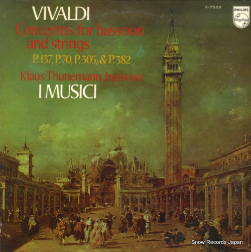 I MUSICI vivaldi; concertos for bassoon and strings X-7528