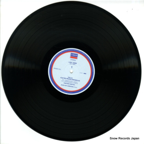 LARROCHA, ALICIA DE falla; piano music L15C-2209