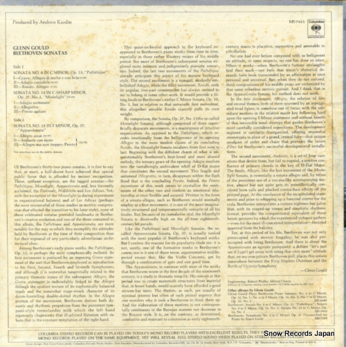 󡦥 beethoven; sonatas MS7413