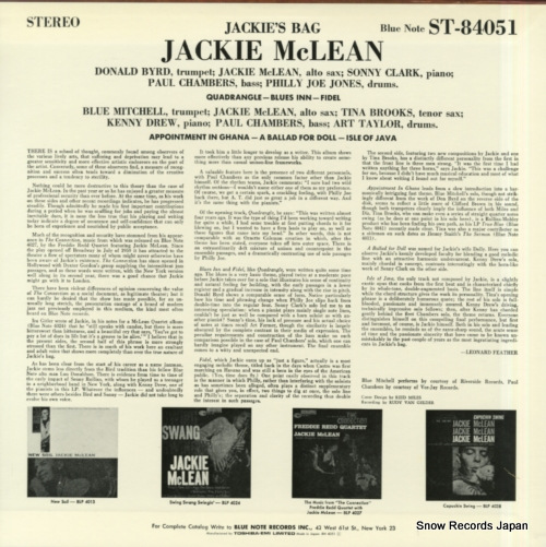 MCLEAN, JACKIE jackie's bag BN4051