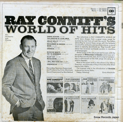 CONNIFF, RAY ray conniff's world of hits CS9300