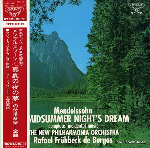 DE BURGOS, FRUHBECK mendelssohn; a midsummer night's dream -complete incidental music- SLC1850