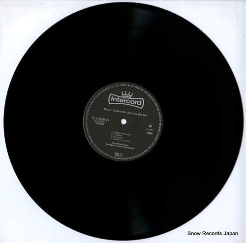MUNCHINGER, KARL mozart; sinfonie nr.29 & 33 ULS-3359-VI - disc
