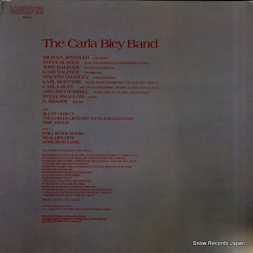 BLEY, CARLA live ! WATT/12