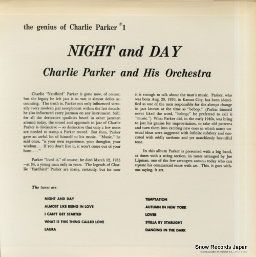 PARKER, CHARLIE night and day MV2574