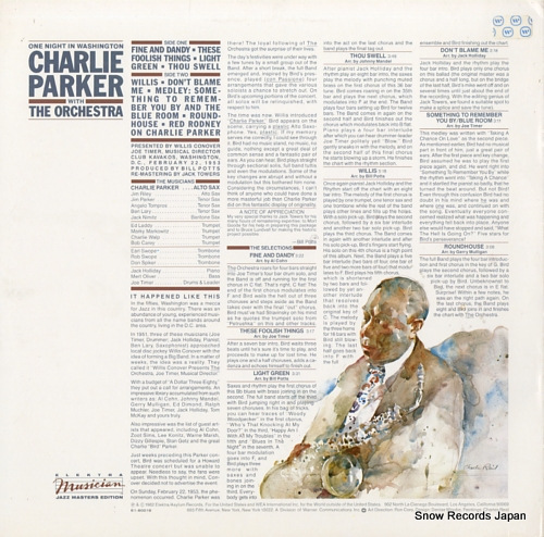 PARKER, CHARLIE one night in washington E1-60019