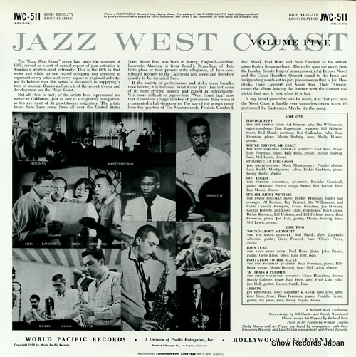 V/A jazz weat coast volume 5 PJ-0511