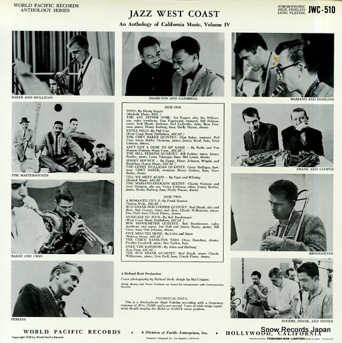 V/A jazz weat coast volume 4 PJ-0510