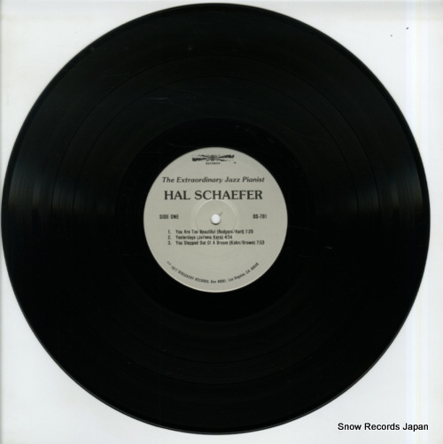 SCHAEFER, HAL the extraordinary jazz pianist DS-781