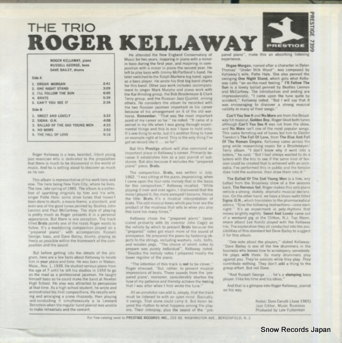KELLAWAY, ROGER the roger kellaway trio PR-7399/P-7399