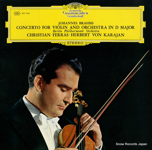 FERRAS, CHRISTIAN brahms; concerto for violin and orchestra MG2163