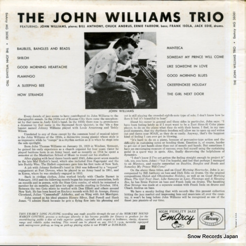 WILLIAMS, JOHN the john williams trio MG-36061