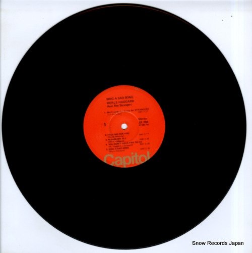 HAGGARD, MERLE sing a sad song SF-708 - disc