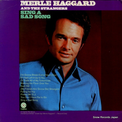 HAGGARD, MERLE sing a sad song SF-708 - front cover