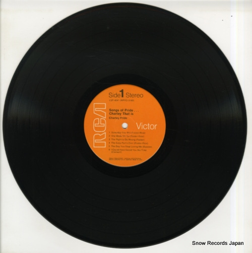 PRIDE, CHARLEY songs of pride...charley that is LSP-4041 - disc