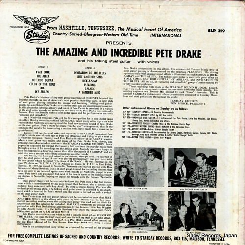 DRAKE, PETE the amazing and incredible SLP319